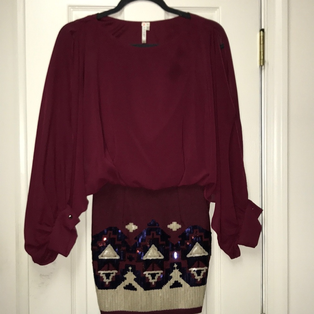 Beautiful maroon dress